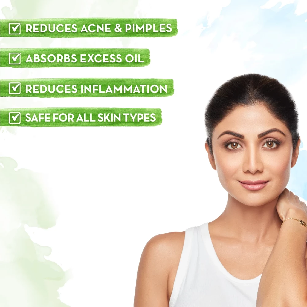 Neem Face Mask with Neem and Tea Tree for Pimples and Zits, 100ml-3.webp